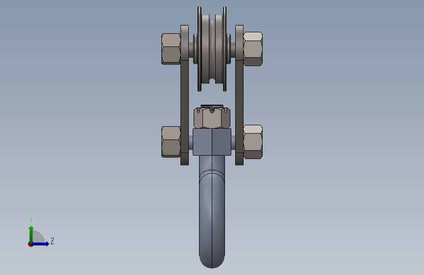 吊钩 Solidworks 2014 模型图纸下载 懒石网