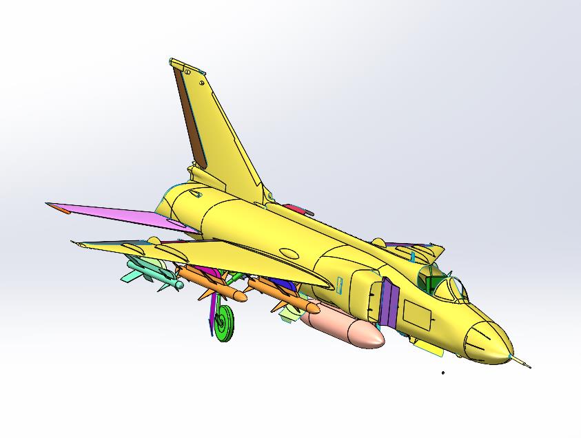 歼8军人部队纪念航空模型仿真飞机