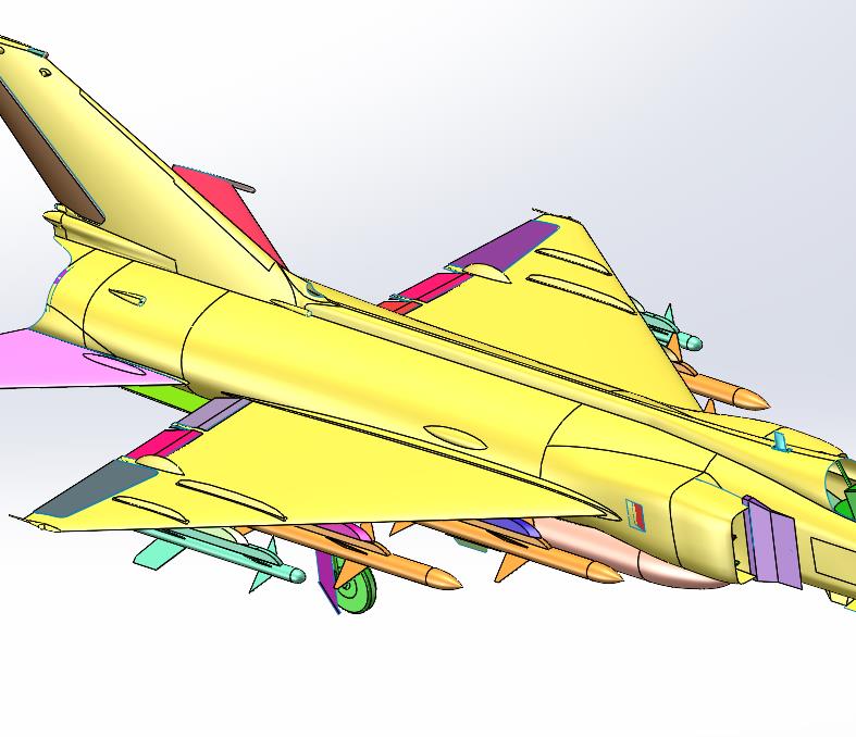 歼8军人部队纪念航空模型仿真飞机