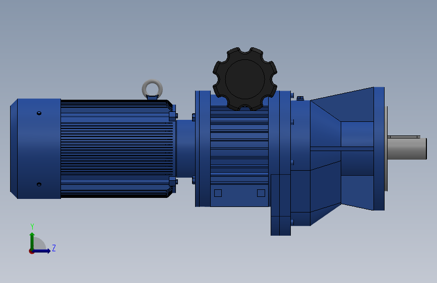 MB-2C单级立式齿轮减速机(寅通)[MBL04-Y0.37-8-2C]_SOLIDWORKS 2018_模型图纸下载 – 懒石网
