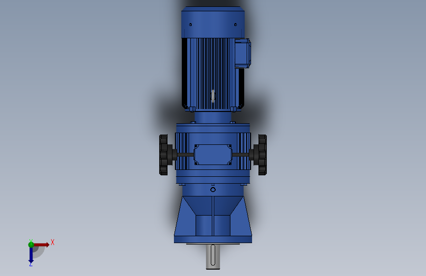 MB-2C单级立式齿轮减速机(寅通)[MBL04-Y0.37-8-2C]_SOLIDWORKS 2018_模型图纸下载 – 懒石网