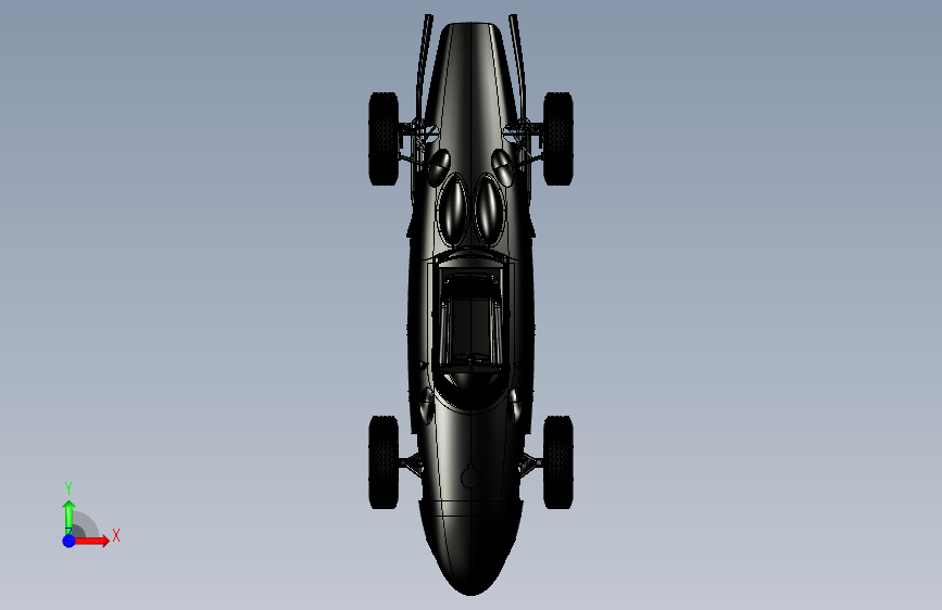 ferrari-156-f1-sharknose CATIA STP IGS STL 正面视图