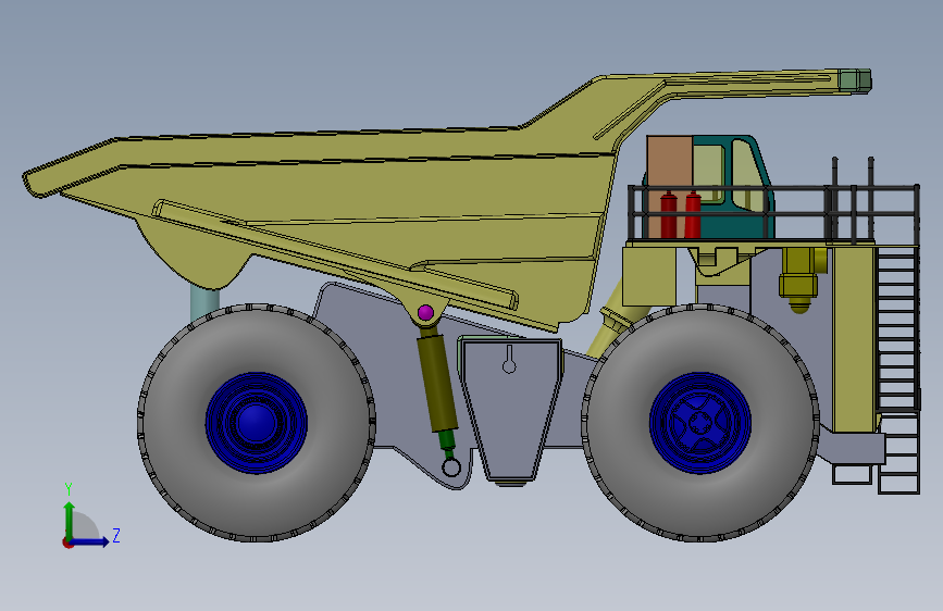 liebherr-t-264-mining-truck SW IGS 左侧视图