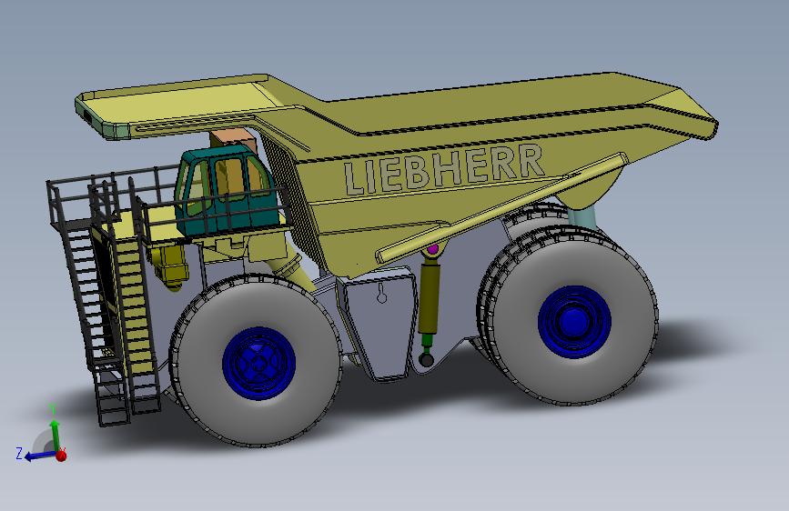liebherr-t-264-mining-truck SW IGS 主视图