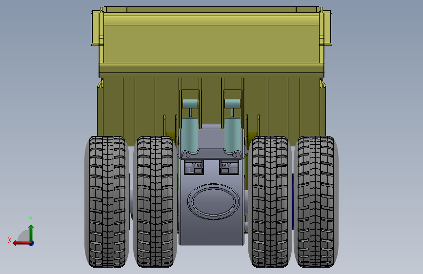 liebherr-t-264-mining-truck SW IGS 背面视图