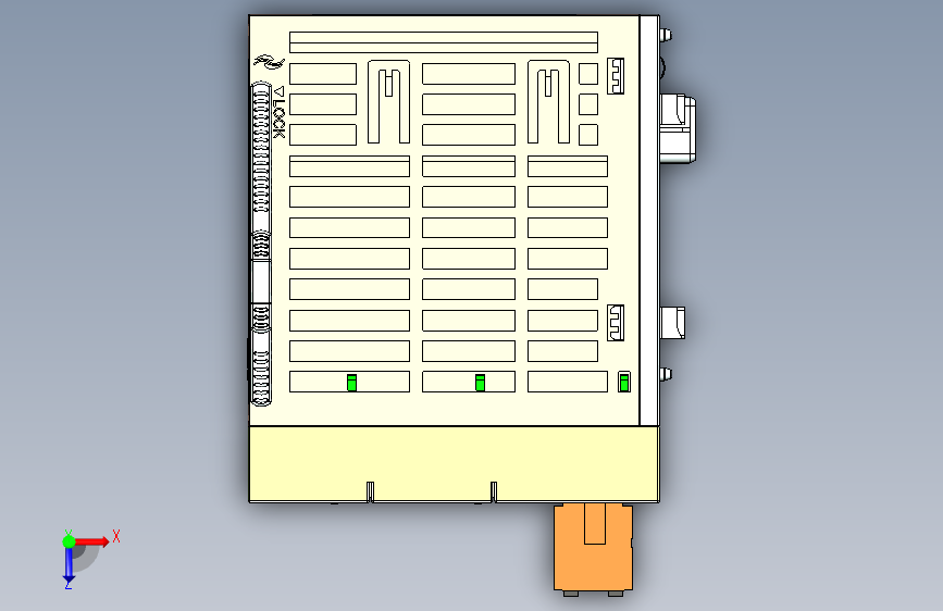 AM600系列通用型中型PLC AM600-CPU1608TN 俯视图