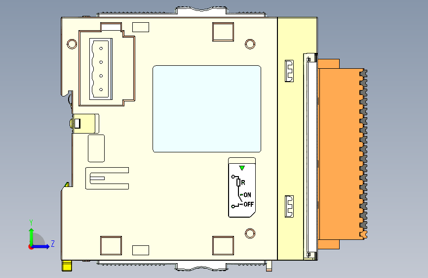 AM600系列通用型中型PLC AM600-CPU1608TN 左侧视图