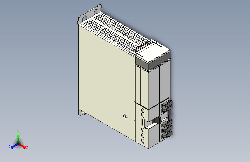 AX8206倍福 伺服驱动器ax8000_STEP_模型图纸下载 – 懒石网