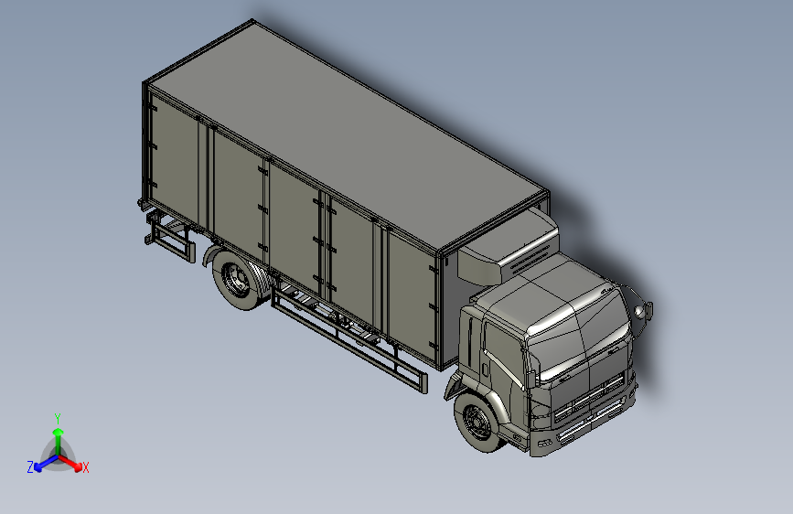 TRUCK BODY NO SIDE WALL STP 主视图