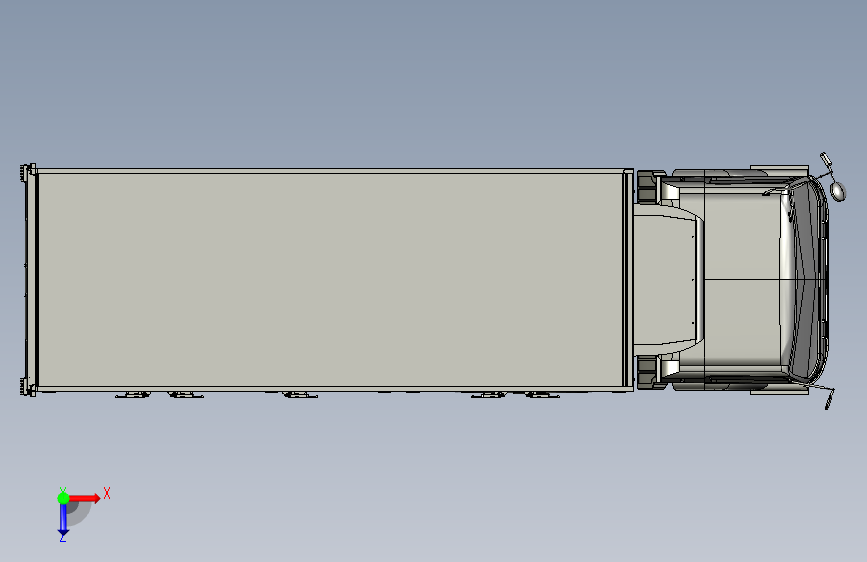 TRUCK BODY NO SIDE WALL STP 俯视图