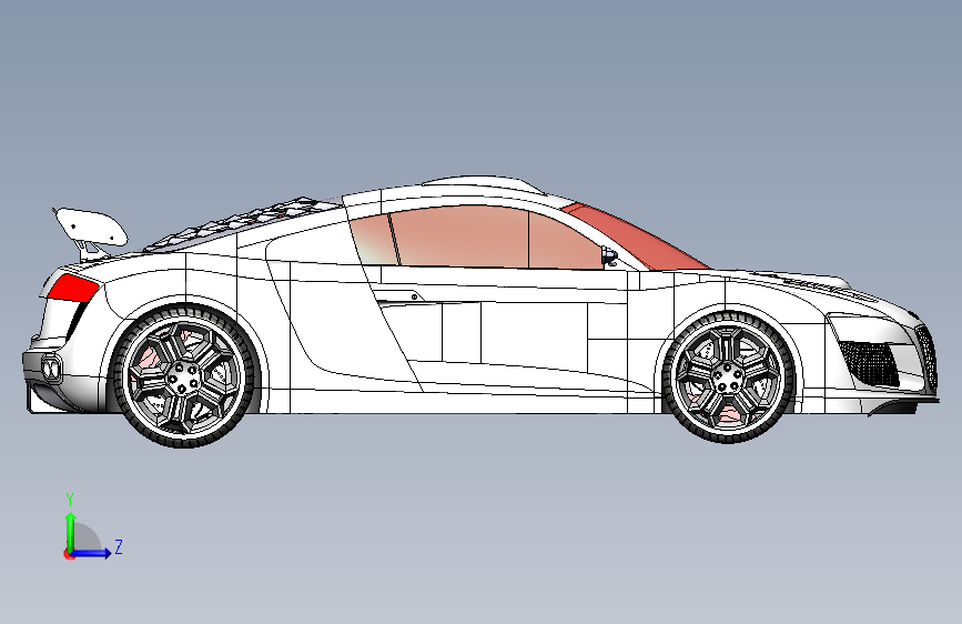奥迪 R8 street edition proE SolidWorks__模型图纸下载 – 懒石网