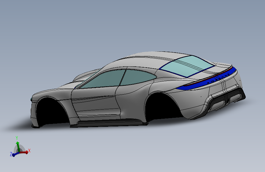 保时捷 mission e SolidWorks stp