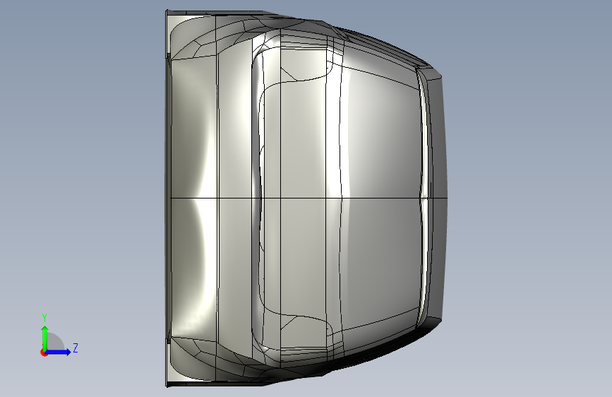 大众 polo CATIA stp 左侧视图