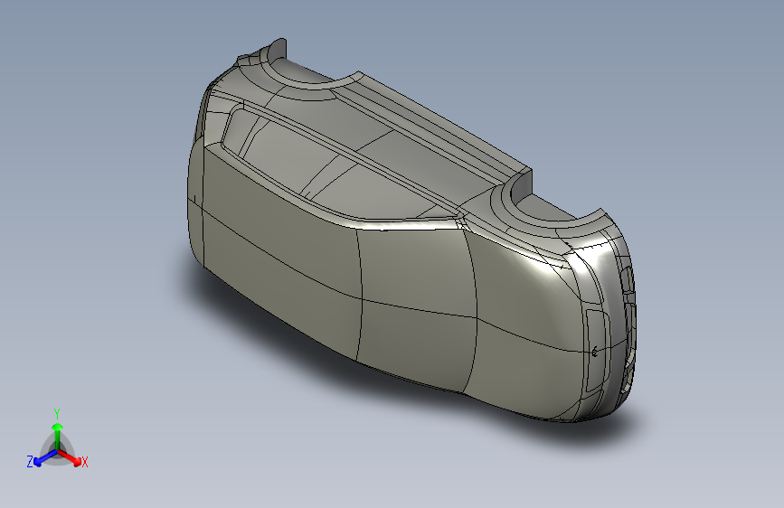 大众 polo CATIA stp 主视图