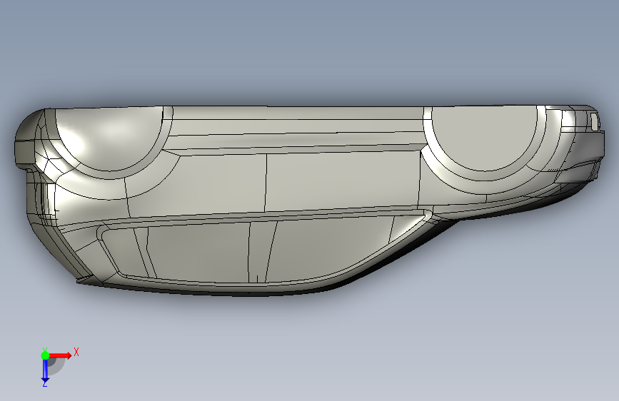 大众 polo CATIA stp 俯视图