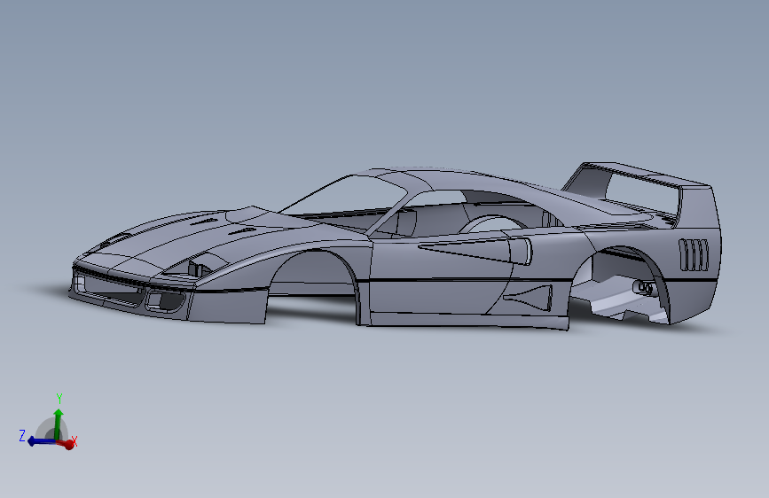 法拉利 f40 SolidWorks