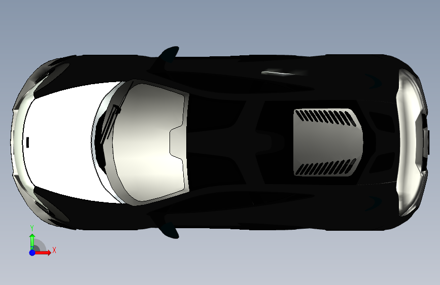 迈凯伦 mclaren 675 CATIA fbx 正面视图