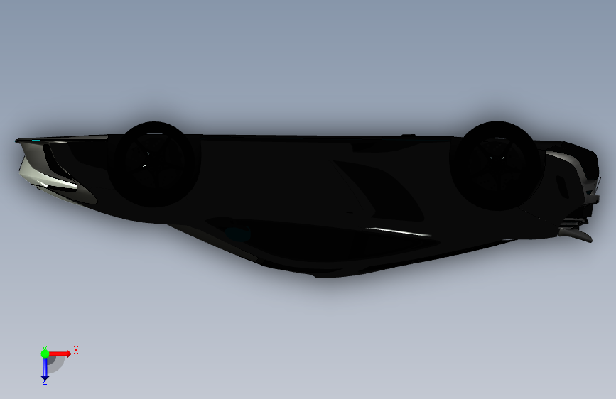 迈凯伦 mclaren 675 CATIA fbx 俯视图