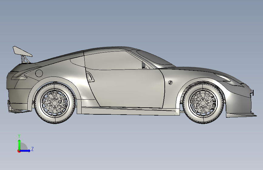 尼桑 370z stp 左侧视图