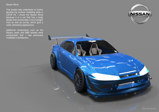 尼桑 silvia s15 SolidWorks igs