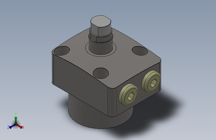 HCST上法兰弹簧升起型支撑缸[HCST04-L]
