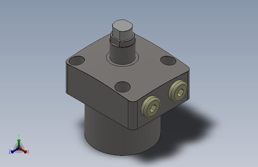 HCST上法兰弹簧升起型支撑缸[HCST06-L]