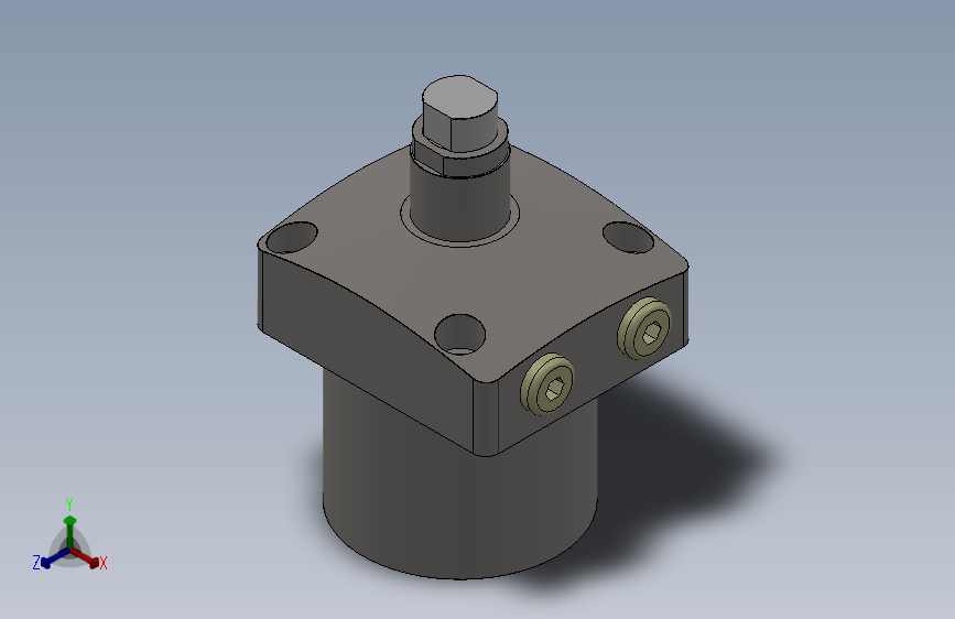 HCST上法兰弹簧升起型支撑缸[HCST16-L]