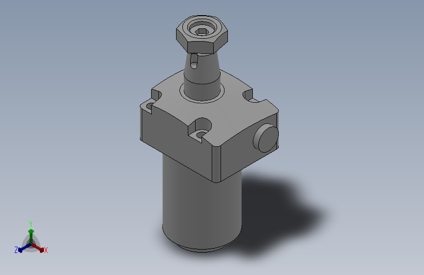 HCTT上法兰单动型油压转角缸[HCTT-02L]_SOLIDWORKS 2018_模型图纸下载 – 懒石网