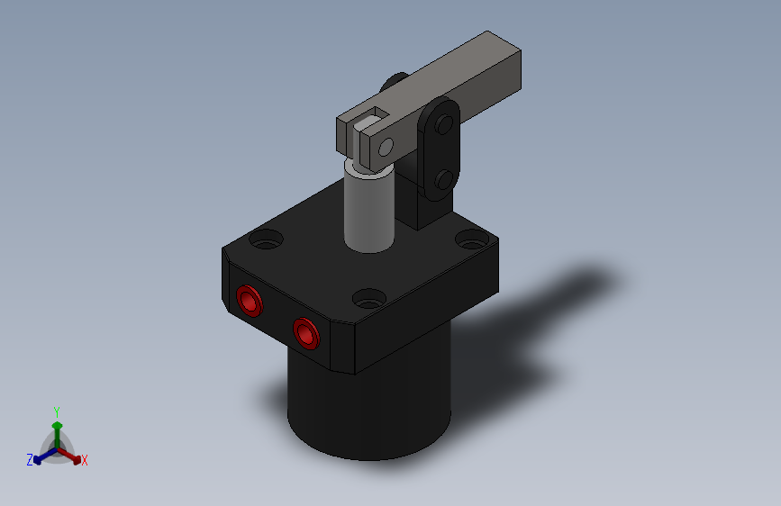 KGG-SG空压上法兰配管式杠杆缸[KGG-SG50]