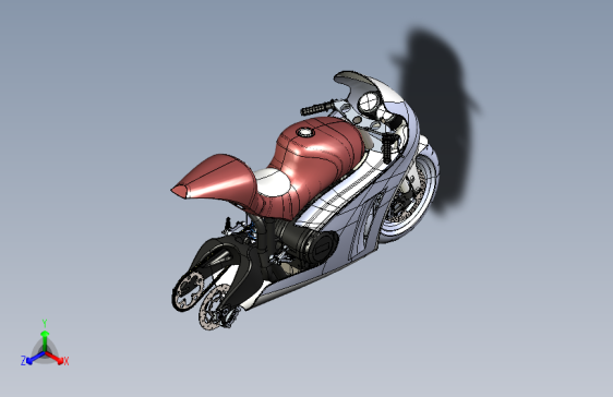 摩托车(CATIA V5 R21设计)