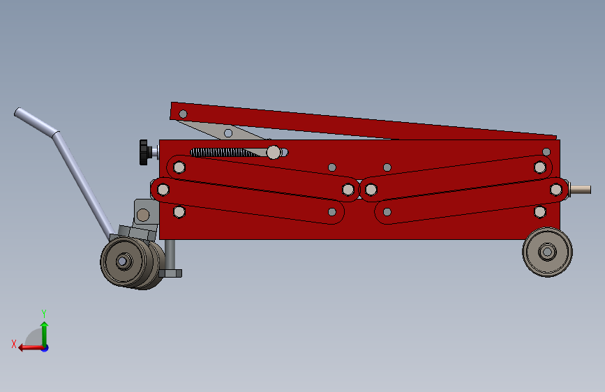剪式升降机 背面视图