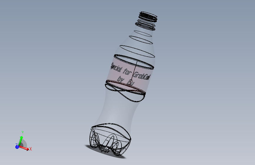 装有液体的瓶子