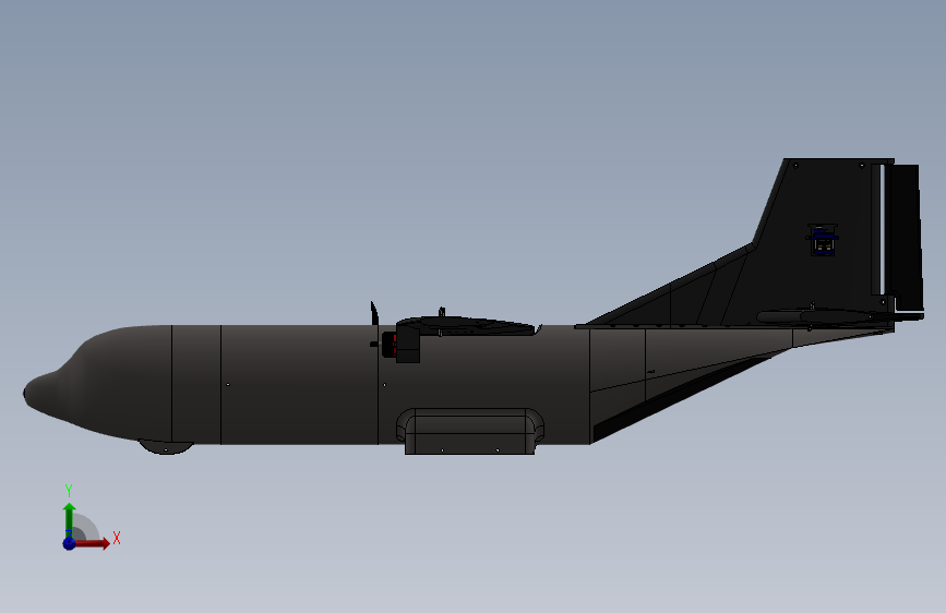 C-130 飞机 正面视图