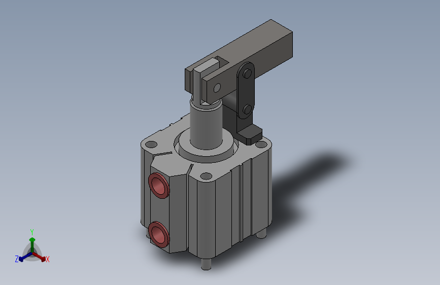 KGG-PG空压普通配管式杠杆缸[KGG-PG50]_SOLIDWORKS 2018_模型图纸下载 – 懒石网