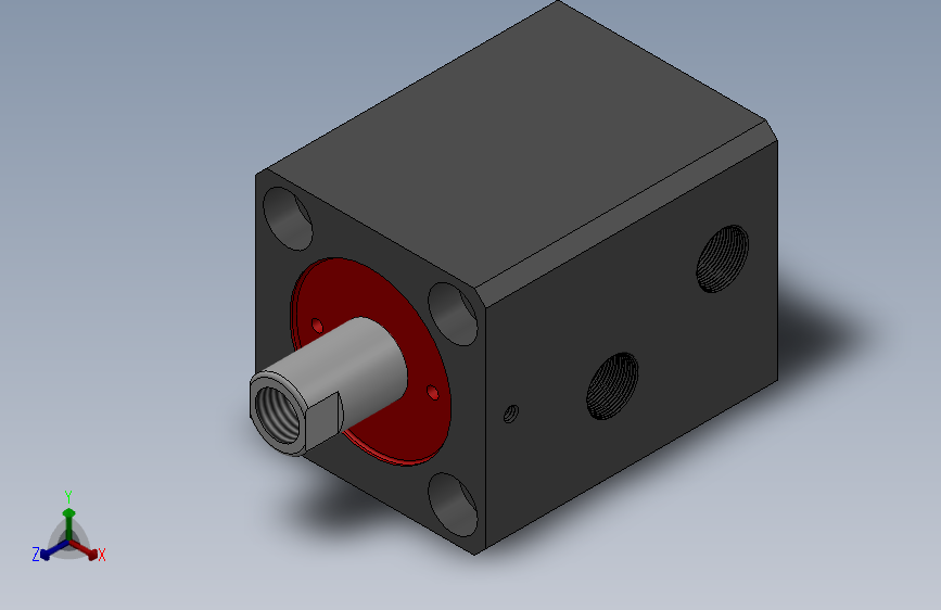 YBG-ZD油压轴向单轴配管式薄型缸[YBG-ZD20×10N]