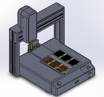 三轴桌面机器人点胶取放机器人