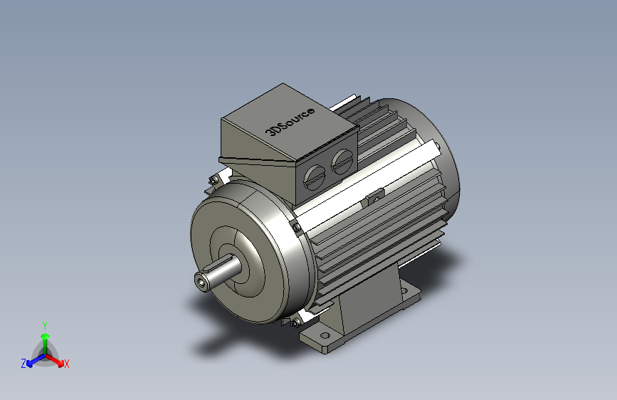 1LE1-IM B3-FS100-FS160-2_1LE1-IM B3-2-112M-2西门子IEC鼠笼式电动机电机_STEP_模型图纸下载 ...