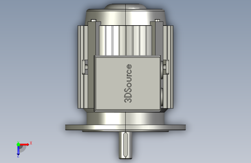 1LE1-IM B5-FS100-FS160-2_1LE1-IM B5-2-100L-2西门子IEC鼠笼式电动机电机 俯视图