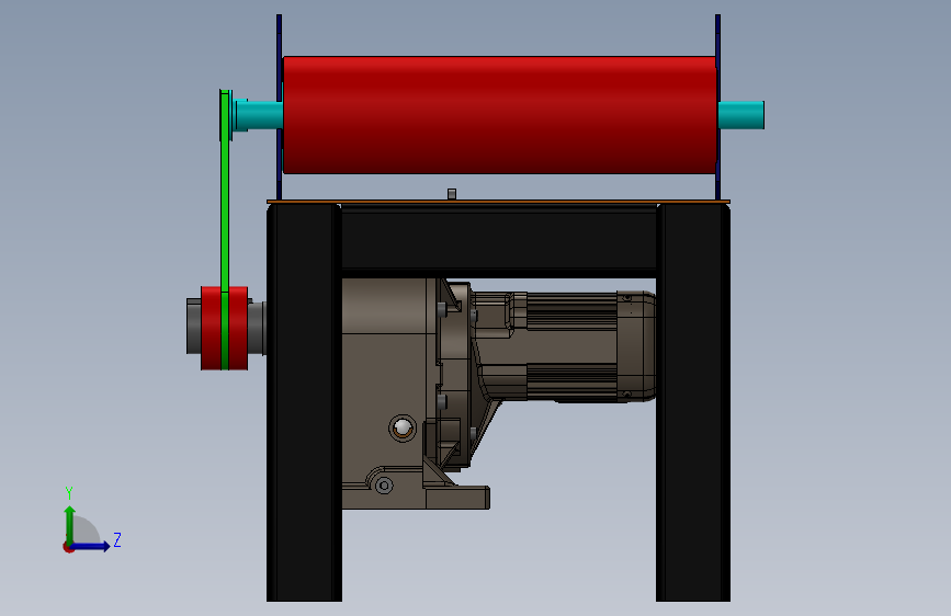 皮带输送机总成 Solidworks 2020 模型图纸下载 懒石网