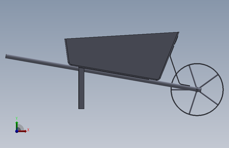 手推独轮车_SOLIDWORKS 2021_模型图纸下载 – 懒石网