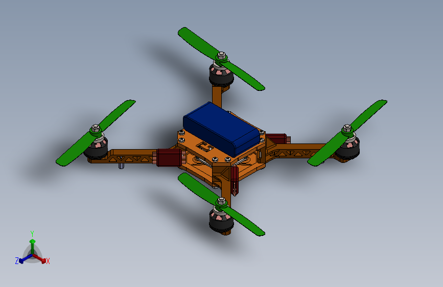 无人机模型和装配 Solidworks 2018 模型图纸下载 懒石网