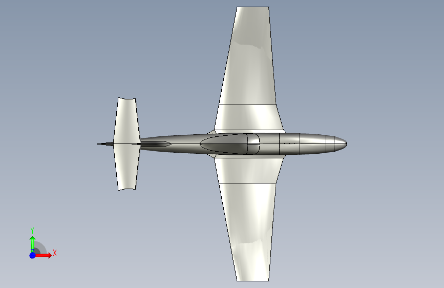P-51野马飞机 正面视图