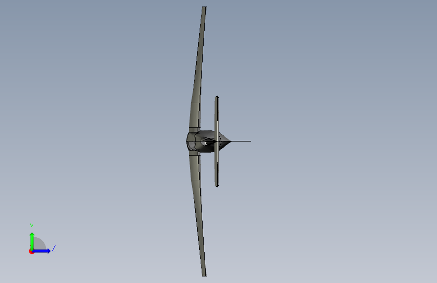 P-51野马飞机 左侧视图