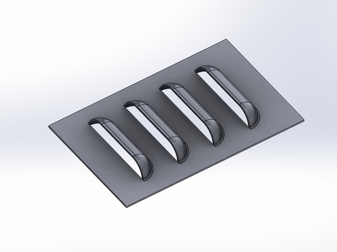 百叶窗成形模具（CAD图+SW三维）
