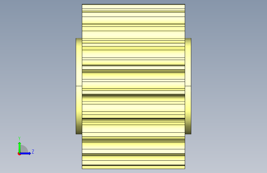 JI 821-21T-R30-C1机加工被动轮 左侧视图