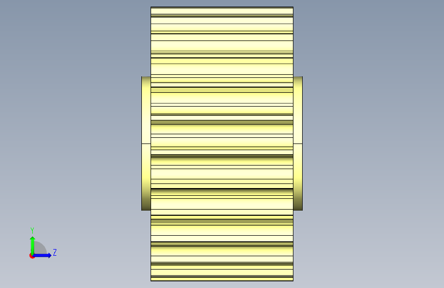 JI 821-25T-R30-C1机加工被动轮 左侧视图