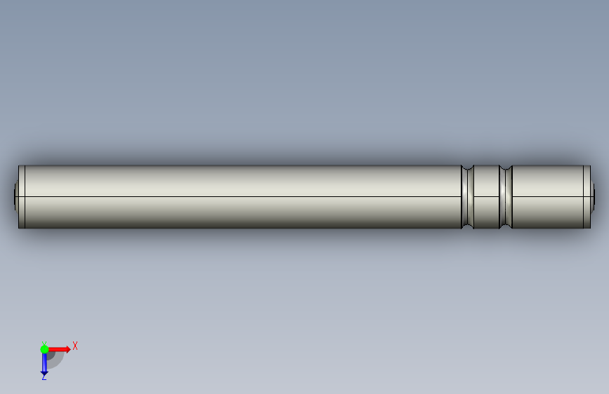 FO2-D50X1.5T-AGL457-RL450-C1塑料双槽O带输送滚筒 俯视图