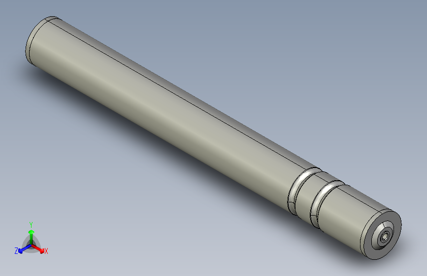FO2-D50X1.5T-AGL457-RL450-C1塑料双槽O带输送滚筒 主视图