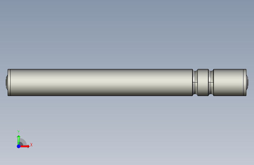 FO2-D50X1.5T-AGL457-RL450-C1塑料双槽O带输送滚筒 正面视图