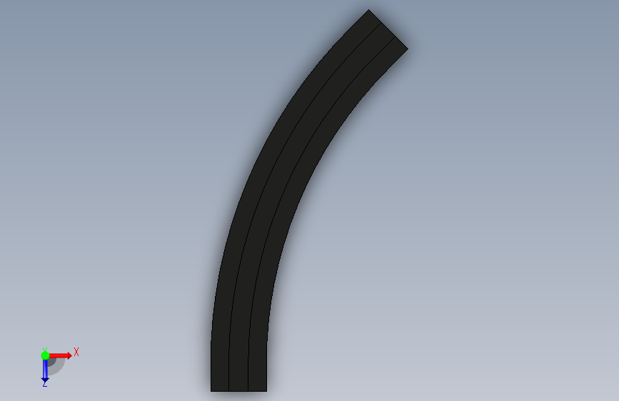 ZWGD-1873-K325-TA45-R800-N1-C1转弯轨道(无轴承) 俯视图